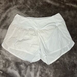 Women's Athletic Shorts in White